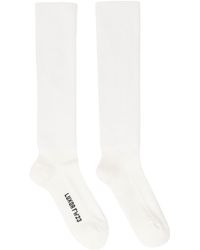 Rick Owens - Off-white Knee High Socks - Lyst