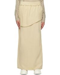 OPEN YY - Layered Maxi Skirt - Lyst