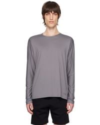 The North Face - Gray Dune Sky Long-sleeve T-shirt - Lyst