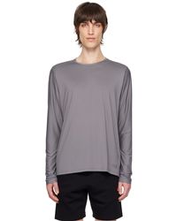 The North Face - T-shirt à manches longues gris en jersey dune sky - Lyst