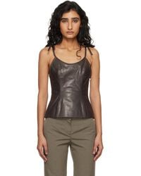 Our Legacy - String Leather Tank Top - Lyst