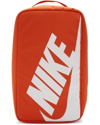 Nike Orange Nylon Shoe Box Bag