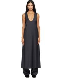 Ssstein - Wool Silk Sleeveless Onepiece Maxi Dress - Lyst