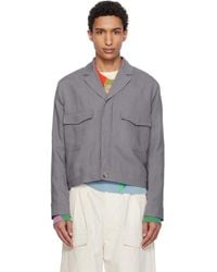 Paul Smith - Linen Open-Collar Jacket - Lyst