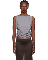 baserange ベースレンジ　PICTORIAL STRAP TOP Pictorial Strap Top in Assortment | Organic cotton poplin