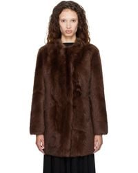 TOTEME - Short Silky Shearling Coat - Lyst