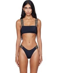 Versace - Nylon-Blend Bikini Top - Lyst