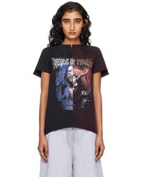 Vetements - Burgundy Cradle Of Filth Cut-Up Fitted T-Shirt - Lyst