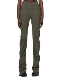 OTTOLINGER - Khaki Drape Suit Trousers - Lyst