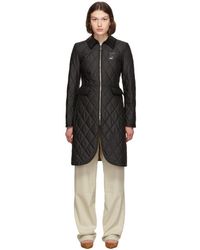 Burberry Black Quilted Ongar Equestrian Jacket