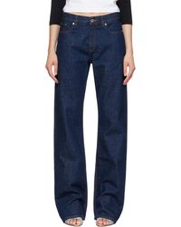 CASABLANCA - Selvedge Embroidered Laurel Jeans - Lyst