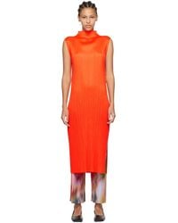 Pleats Please Issey Miyake - Monthly Colors April Maxi Dress - Lyst