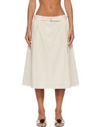 LE17SEPTEMBRE - Off- Kate Denim Midi Skirt - Lyst