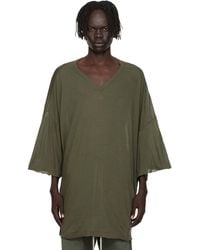 Rick Owens - Khaki Concordians V Tommy T-Shirt - Lyst