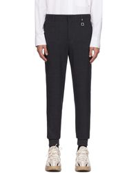WOOYOUNGMI - Gray Drawstring Trousers - Lyst