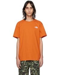 The North Face - Orange Evolution T-shirt - Lyst