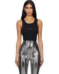 MM6 by Maison Margiela - Ribbed Jersey Tank Top - Lyst