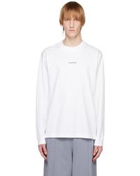 Acne Studios - White Printed Long Sleeve T-shirt - Lyst
