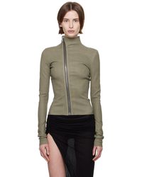 Rick Owens - グリーン Hollywood Gary レザージャケット - Lyst