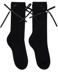 Simone Rocha - Chaussettes noires à boucles décoratives et à breloques à clochette - Lyst