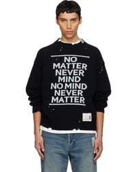 Maison Mihara Yasuhiro - Message Jacquard Knit Sweater - Lyst