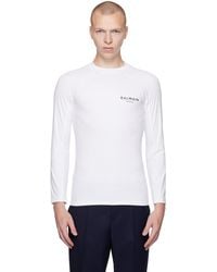 Balmain - Raglan Long Sleeve T-shirt - Lyst