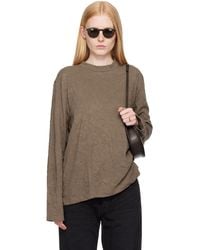 Our Legacy - Khaki Big Long Sleeve T-Shirt - Lyst