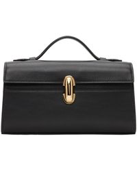 SAVETTE - The Symmetry Leather Top Handle Bag - Lyst