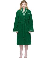 Versace - Cotton-Terry Jacquard Bathrobe - Lyst