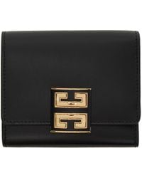 Givenchy - Black 4g Trifold Wallet - Lyst