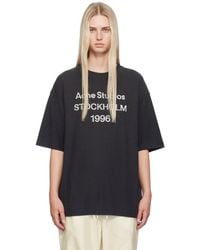 Acne Studios - Logo Cotton T-shirt - Lyst