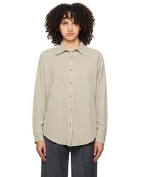 Filippa K - Gray Relaxed Shirt - Lyst