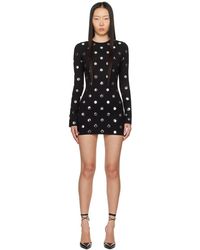 Area - Polka Dot Long Sleeve Minidress - Lyst