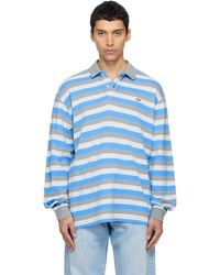 ERL - Striped Long Sleeve Polo - Lyst