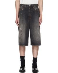 Acne Studios - Faded Denim Shorts - Lyst