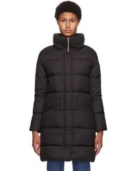 Herno Manteau a emmanchures basses en duvet noir