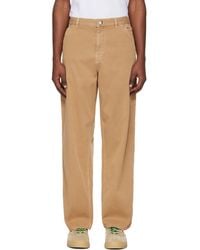 Moncler - Tan Cotton Blend Gabardine Cargo Pants - Lyst