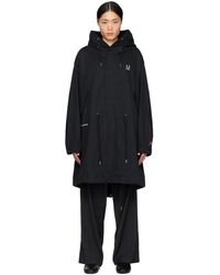Raf Simons - Black Fred Perry Edition Coat - Lyst