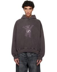 we11done - Pigment New Teddy Logo Hoodie - Lyst