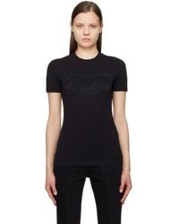 Versace - Crystal-cut T-shirt - Lyst