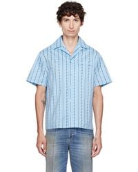 Versace - Jacquard Cotton-Silk Regular Shirt - Lyst
