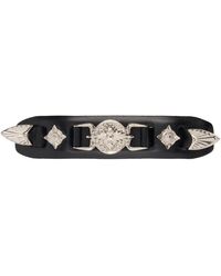 Toga - Small Metal Leather Hair Clip - Lyst