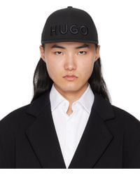 HUGO - Black Jago Cap - Lyst