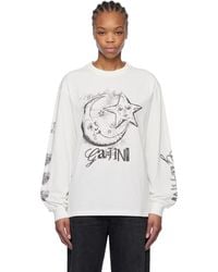 Ganni - Future Heavy Long Sleeve T-Shirt - Lyst