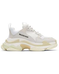 Balenciaga White Triple S Trainers