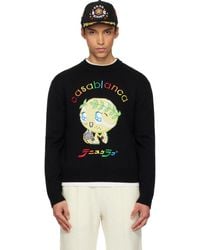 CASABLANCA - Character Intarsia Crew Sweater - Lyst