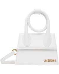 Jacquemus White Le Chiquito Noeud Bag | Lyst