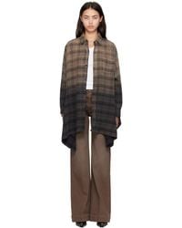 R13 - Draped Front Shirt - Lyst