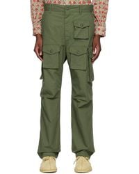 Engineered Garments - Ssense Exclusive Khaki Fa Cargo Pants - Lyst