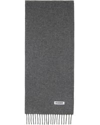 Jil Sander - Slim Wool Scarf - Lyst
